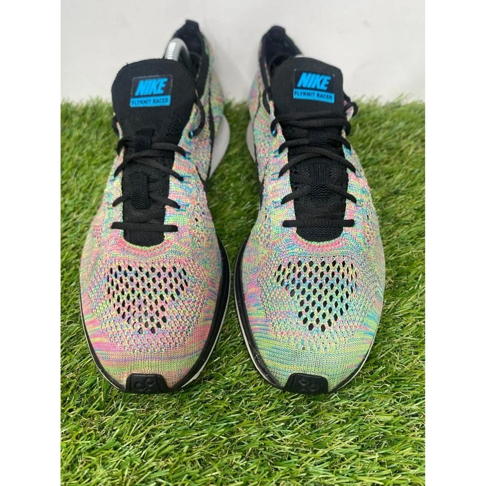 Nike Flyknit Racer Multicolor Mens Running Shoes 526628-304 US 9 woven upper